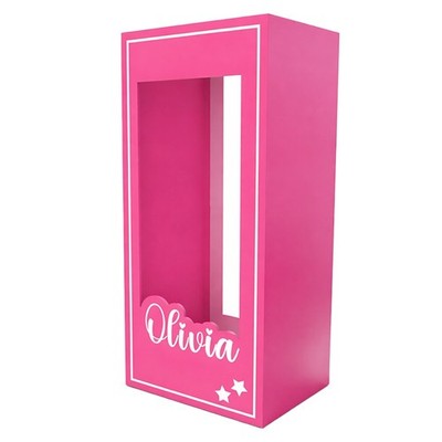 4 ,5, 6, 6.6ft tall, doll photo box, popular photo booth props birthday party