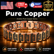 Ultra Strength Magnetic Copper Bracelet Vintage Copper Men's Therapy Energy