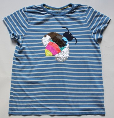 T-Shirt von Mini Boden Gr. 146 152 (11-12 Jahre) Biene Pailletten