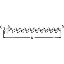 Used Auger - Clean Grain Lower fits John Deere CTS 9400 9410 9500 9510 AH141577