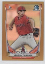 2014 Bowman Draft Chrome Gold Refractor 30/50 Jeremy Rhoades #CDP113 2u3