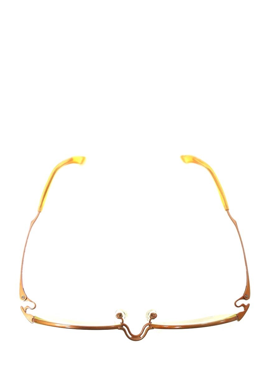 999.9 Four Nines S-612T Glasses Orange Metal Frame Half Rim