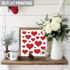 Placa Decorativa De Madera Para Puerta – Diseño Antiguo De Corazón, 12x12 Cm, Ideal Para Baño