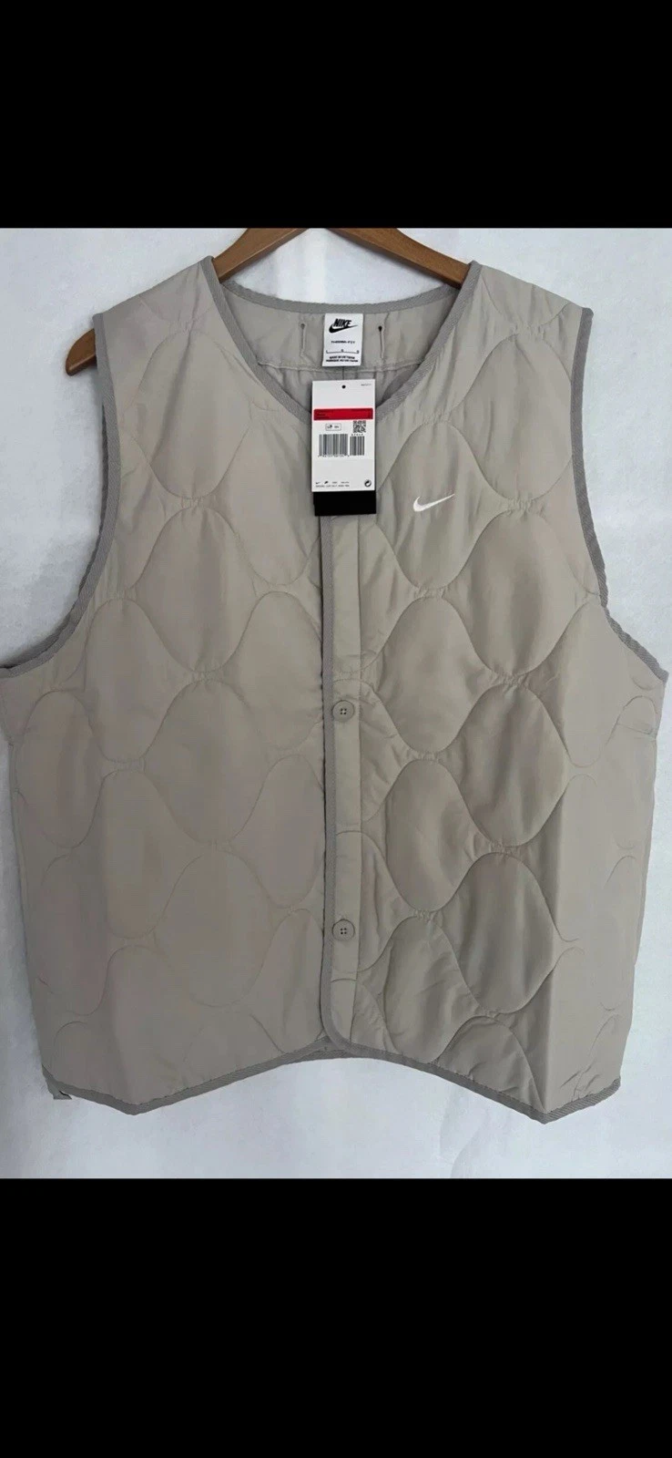 Nike Therma-FIT Woven Insulated Military Vest DX0890-012 Light Grey Gilet Size L
Opens in a new wind