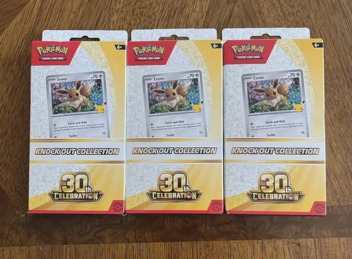 3 Pokemon 30th Anniversary Booster Bundle New Sealed.