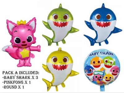 Baby Hai Selbstversiegelnde Folienballons Paket Kinder Trendy Geburtstag Party Deko