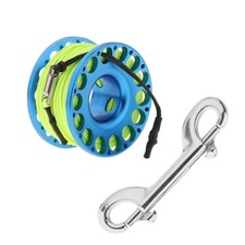 Finger Reel Diving, Aluminum Scuba Gear with 98FT High Visibility Line with D...