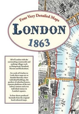 London Street Maps 1863 (Stanfords Libra... by Edward Stanford Sheet map, folded