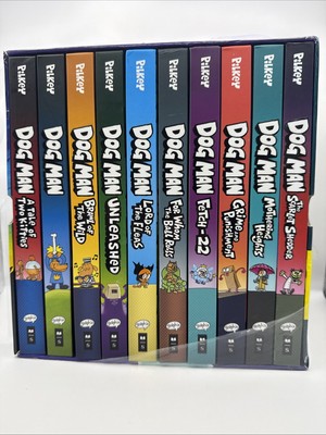 Dog Man: The Supa Buddies Mega Collection Box Set (Dog Man #1-10) NEW Hardcover