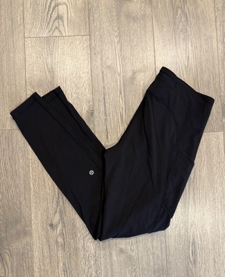 Lululemon Speed Up Mid Rise Tight 28  Black Size 10 Athletic Gym Casual