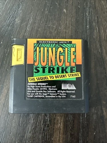 Sega Genesis Game Only Jungle Strike The Sequel To Desert Strike