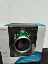 OMNITECH DIGITAL PHOTO ORNAMENT Holds 100 Images Slide Show/Calendar/Clock