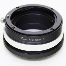 Nikon F mount G AF-S lens to Canon RF camera adapter EOS R R3 R5 II R6 R7 R10
