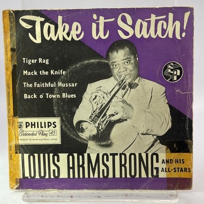 Take It Satch Tiger Rag Louis Armstrong 7  Single Vinyl Record