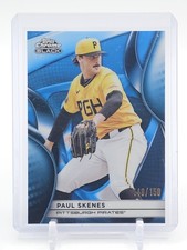 PAUL SKENES 2025 TOPPS CHROME BLACK BLUE REFRACTOR #109 PIRATES /150 Q6785