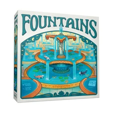 Fountains Board Game, Competitive Tile-Laying Strategy Game, Stunning Art Nou...