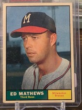 1961 Topps Eddie Mathews #120 Milwaukee Braves