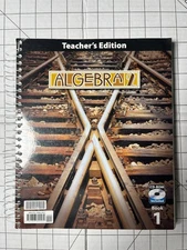 Algebra 2 Teacher Grade 11 by BJU Press 3rd Edition Book 1 with CD  2014, TPB