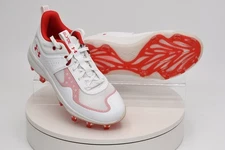 Under Armour UA Glyde MT TPU Women’s Softball Cleats White/Red 3024329-103