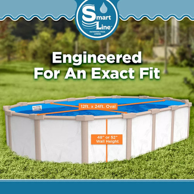 SmartLine 12' x 24' Oval Overlap 20 Gauge Swimming Pool Liner - Choose Pattern