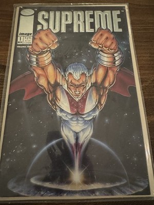 SUPREME #1 - 1992  Image Comics Embossed Silver Foil