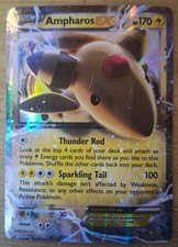 Pokémon Ampharos EX Holo 2015 XY 27/98 Good Condition