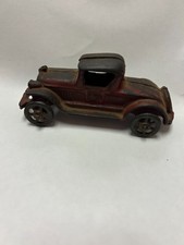 Vintage AC Williams Cast Iron Coupe Toy Car 1920s 1930s Pierce Arrow Red 5"