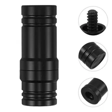  1 Set Billiard Rod Joint Protectors 3/8 x 10 Black Plastic Pool Cue Stick