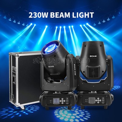 PAIDUN 2PCS 7R 230W RGBW Beam Moving Head Light Gobo Rainbow Effect Disco DJCase
