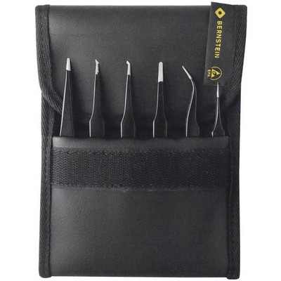 Bernstein Tools for Electronics 5-060 Very Sharp 6-Piece SMD Tweezers Kit