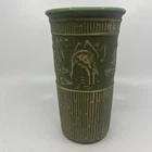 2004 Red Wing Collectors Society Commemorative #144 Green Brushware Vase