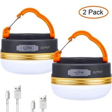 Rechargeable Camping Lantern Light USB Glare Tent Camping Light Portable LED UK-