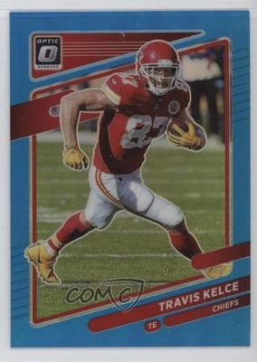 2021 Panini Donruss Optic Aqua Prizm 25/299 Travis Kelce #33 03lu