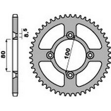 17271 - kompatibel mit HONDA CRF 110 F (JE02) 110 2022 Stahl Getriebeplatte Kron