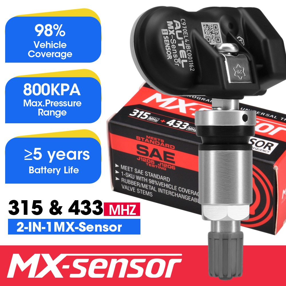 Sensore Autel MX 433 e 315 MHz sensore pressione pneumatici TPMS TPMS programmazione codifica