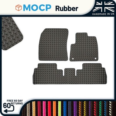 Rubber Van Mats to fit Vauxhall Combo Life Round Mat Clips 2018-present