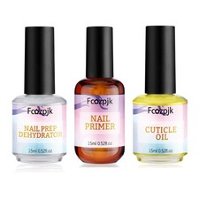 Fcozpjk Nail Dehydrator and Primer with 0.53 Fl Oz Pack of 3 , Clear