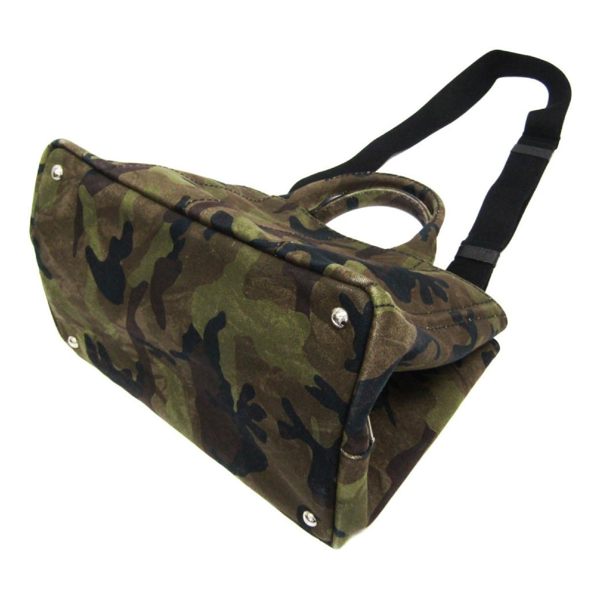 Prada (Prada) Canapa Camouflage B2642B Ladies Canvas Handbag Shoulder Bag from j thumbnail 3