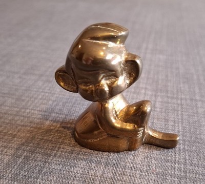 Vintage kleine Messing Elfe Pixie. Ca 4,5 cm. Toller Vintage Zustand.