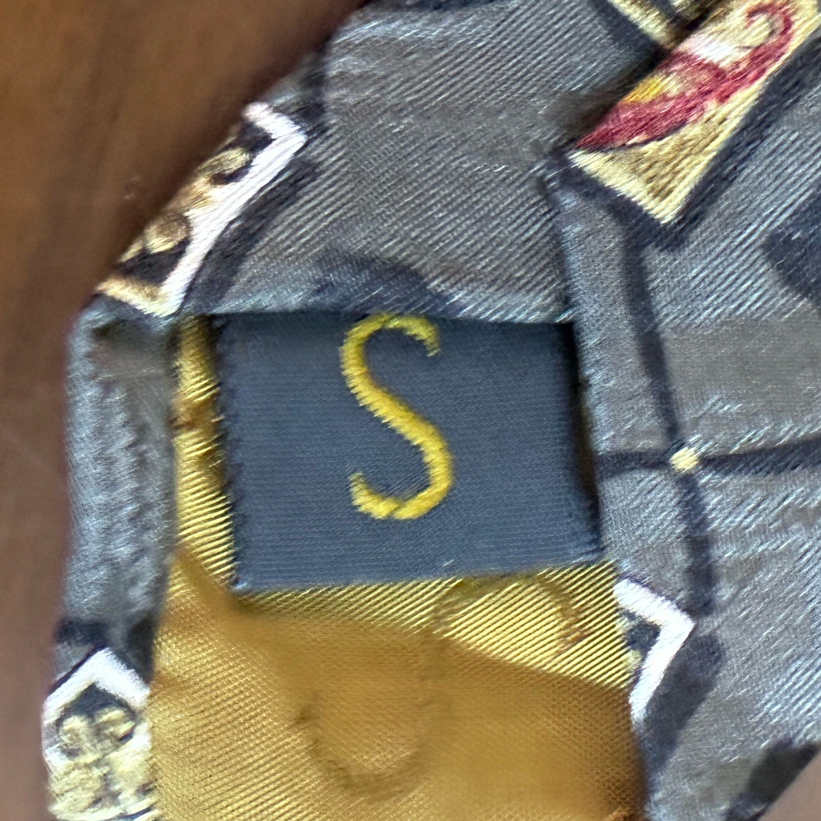 Robert Talbott Studio 100% Silk Gray And Black Ge… - image 5