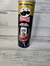 NEW PRINGLES GRILLED BEER BRAT FLAVOR POTATO CRISPS CHIPS 5.5 OZ 158g CAN