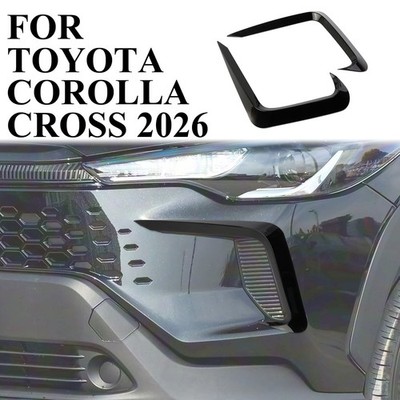 Glossy Black Front Grill Bump Cover Trim For Toyota Corolla Cross （Only Hybrid）