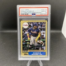 2022 Series 1 1987 Topps Baseball 35th Anniversary Ronald Acuna Jr PSA 10 GEM MT