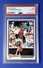1978 Topps Thurman Munson New York Yankees #60 PSA 6 EX-MT