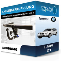 für BMW X3 01.2004-12.2010 Auto HAK AnhäNgerkupplung Abnehmbar AHK