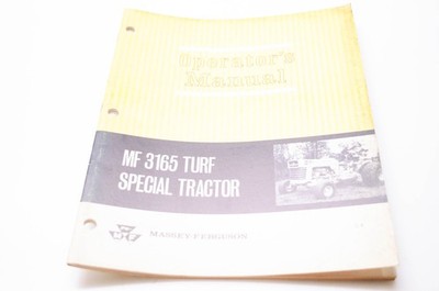 Massey Ferguson 690759M1 Operator's Manual MF 3165 Turf Special Tractor