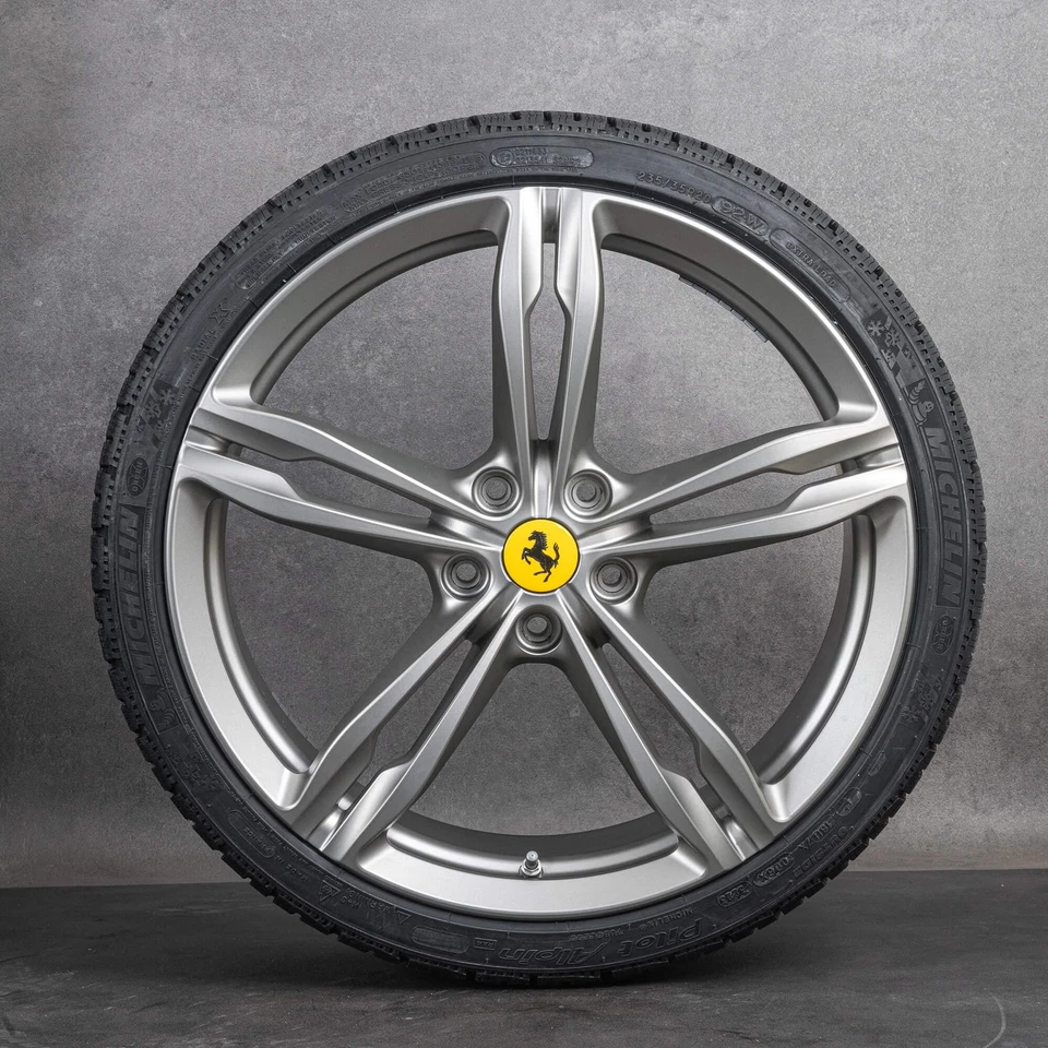 Ferrari GTC4 Lusso Winterräder 20 Zoll Felgen 328456 328457 Platinum silber - Bild 4 von 4