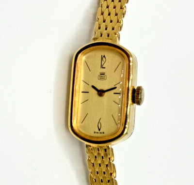 Emka Geneva Damen-Armbanduhr Mechanisch Gold Vintage Watch Elegant