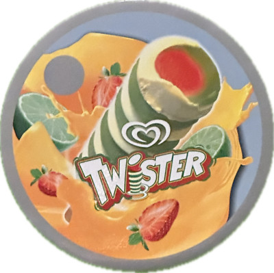 Walls Twister, Ice Cream Sticker, Vinyl Sticker 