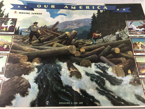 Our America 1943 Classroom Poster;#2 From Raw Material To Workable Product, Coke - Picture 9 of 12
